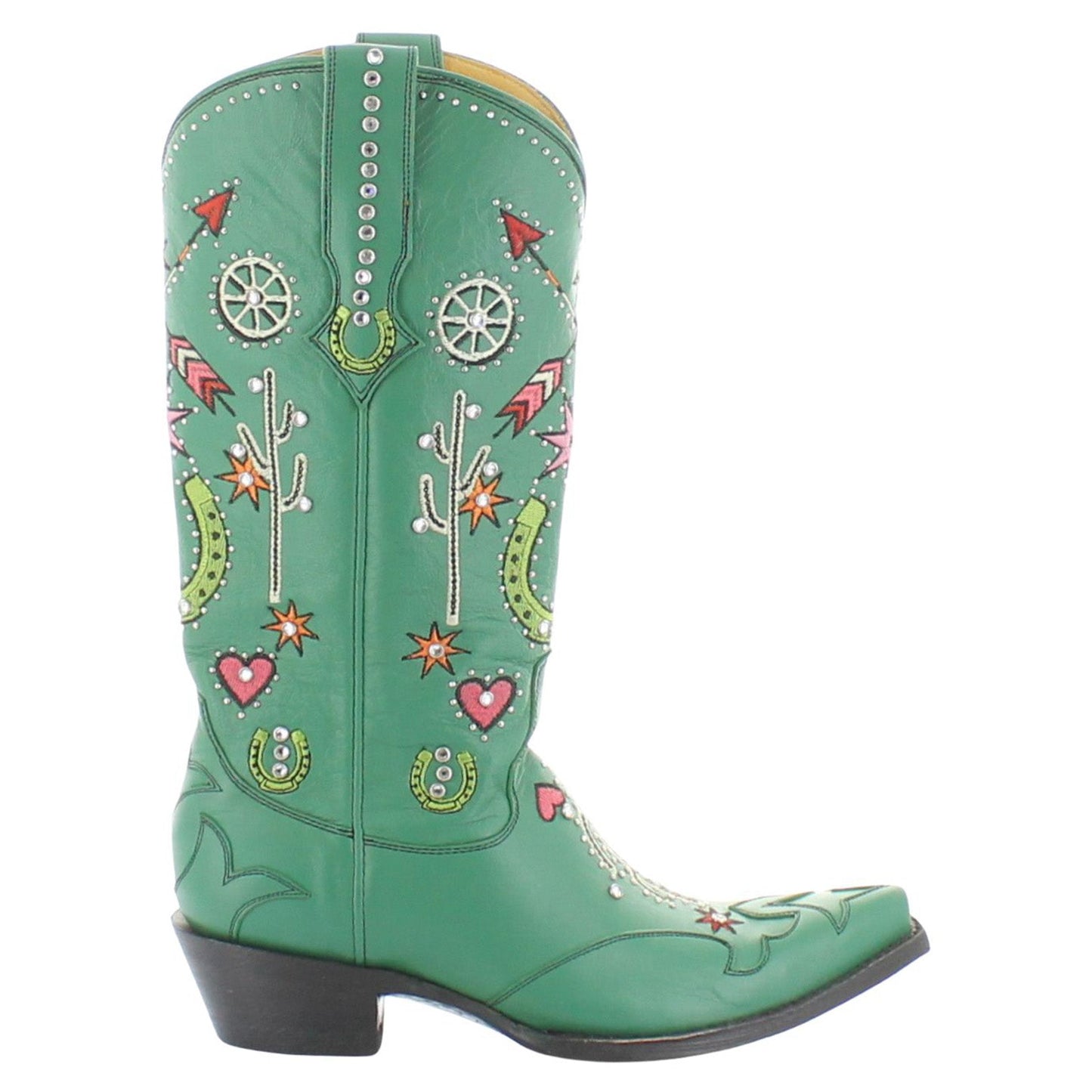 Old Gringo Ladies Hey Porter Leprechaun Green Western Boots L4126-1