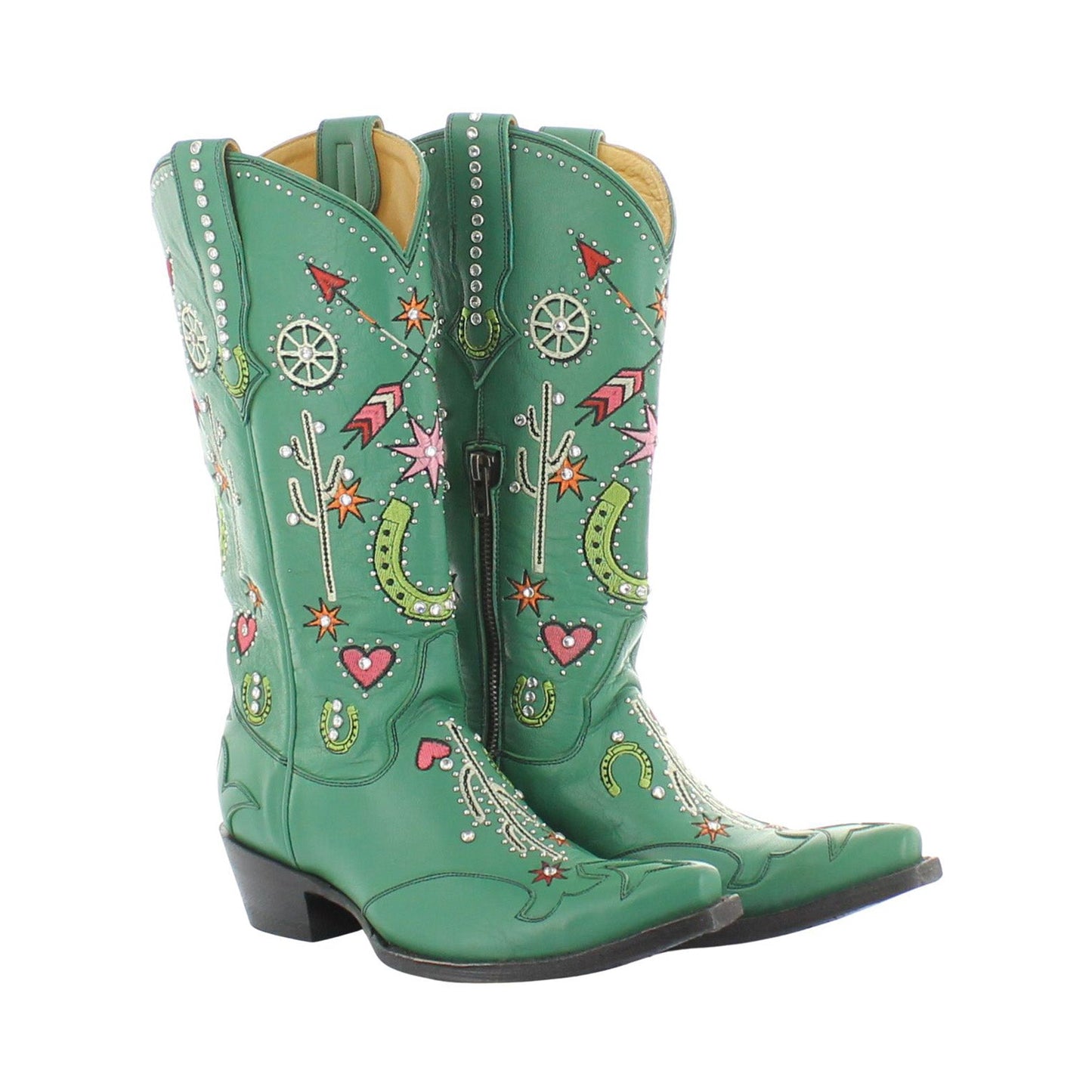Old Gringo Ladies Hey Porter Leprechaun Green Western Boots L4126-1