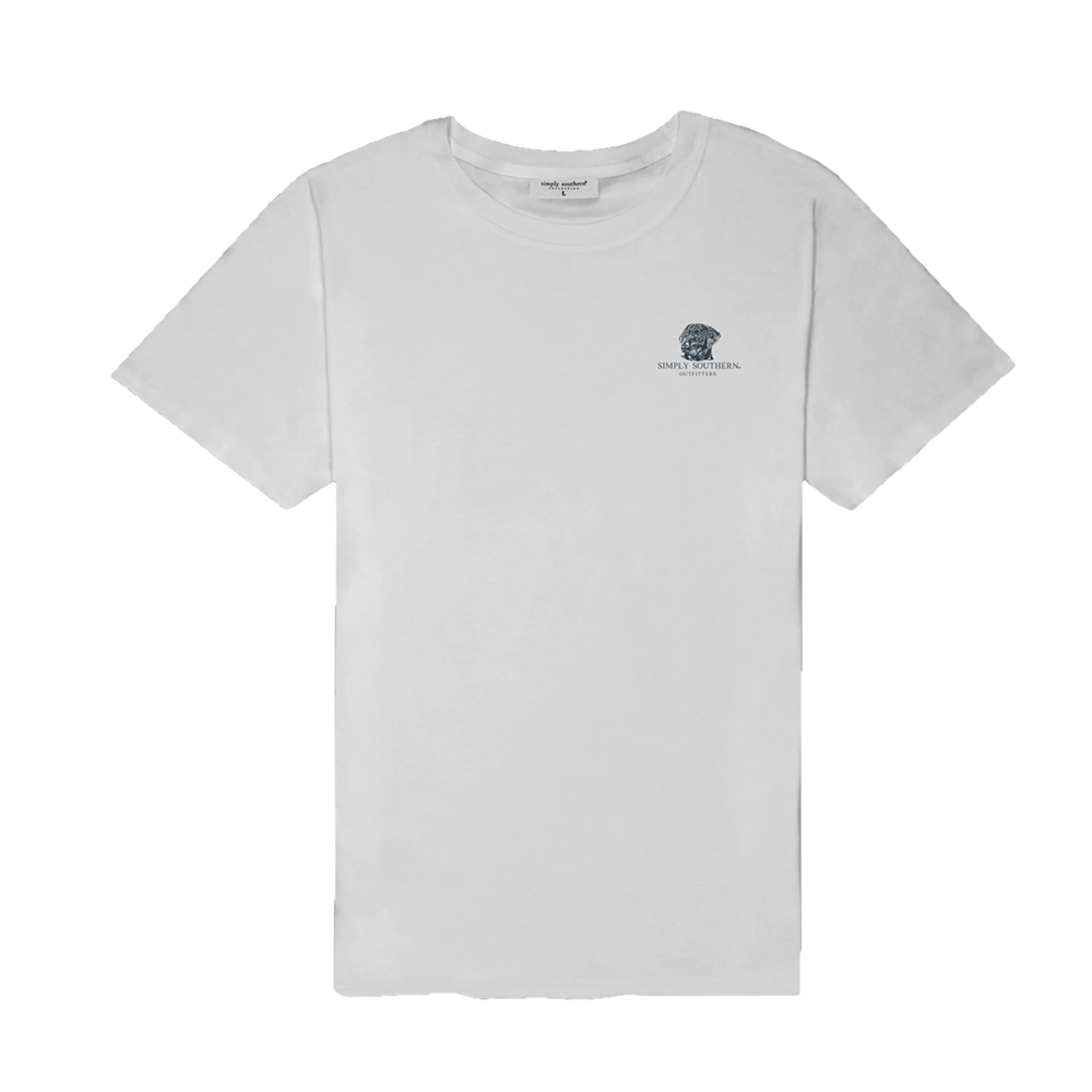 Simply Southern Men's Lab Graphic Light Grey T-Shirt LAB-WHITEWATER