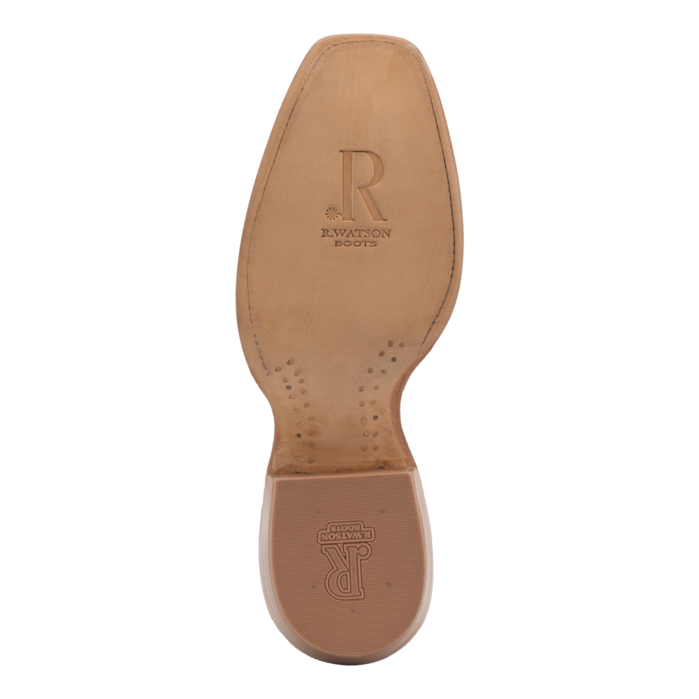 R. Watson Men's Chocolate Pirarucu Western Brown Boots RW7801-1