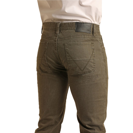 Rock & Roll Denim® Men's Olive Revolver Straight Leg Jeans M1R3589