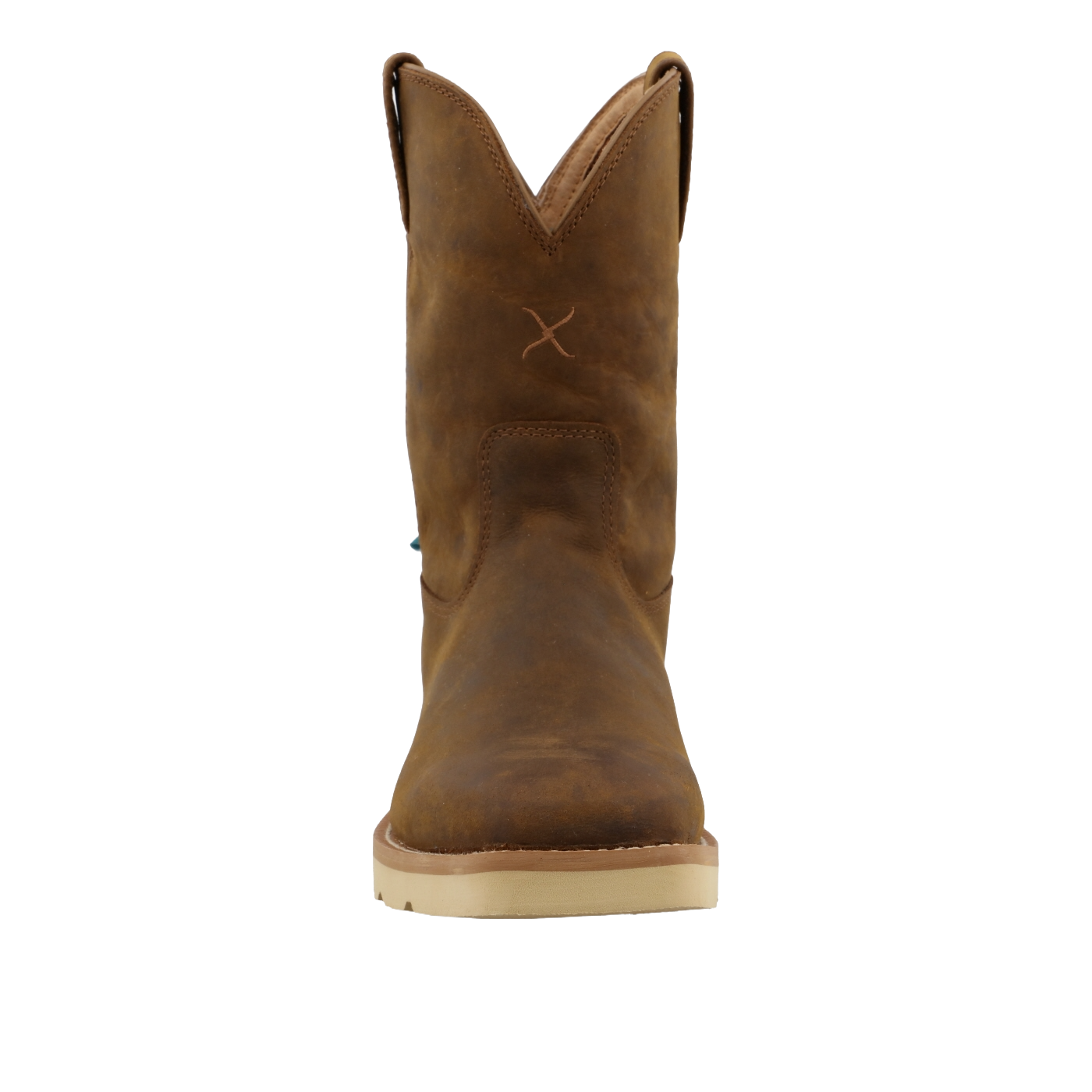 Twisted X Men's Distressed Saddle Wedge Sole Pull On Work Boots MCBW001