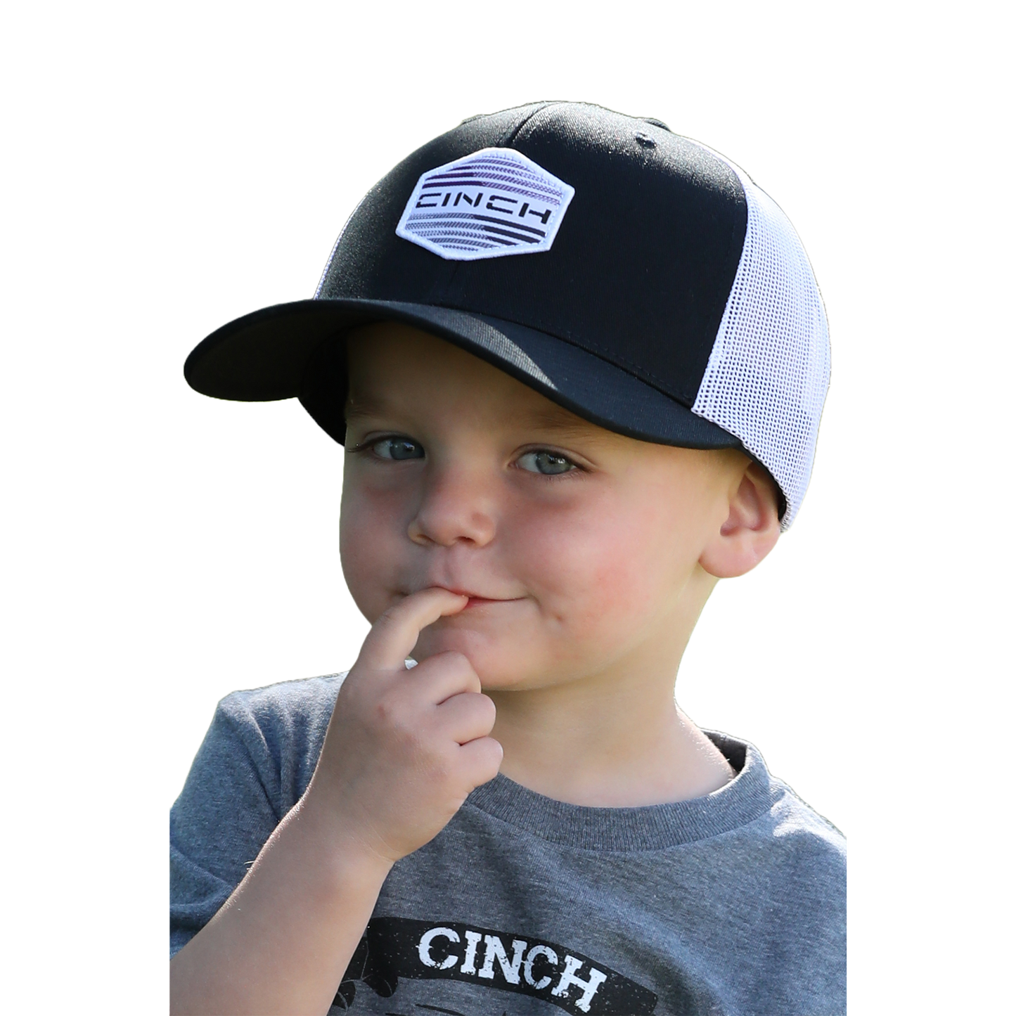Cinch Youth Boy's Black Logo Trucker Hat MCC0606034