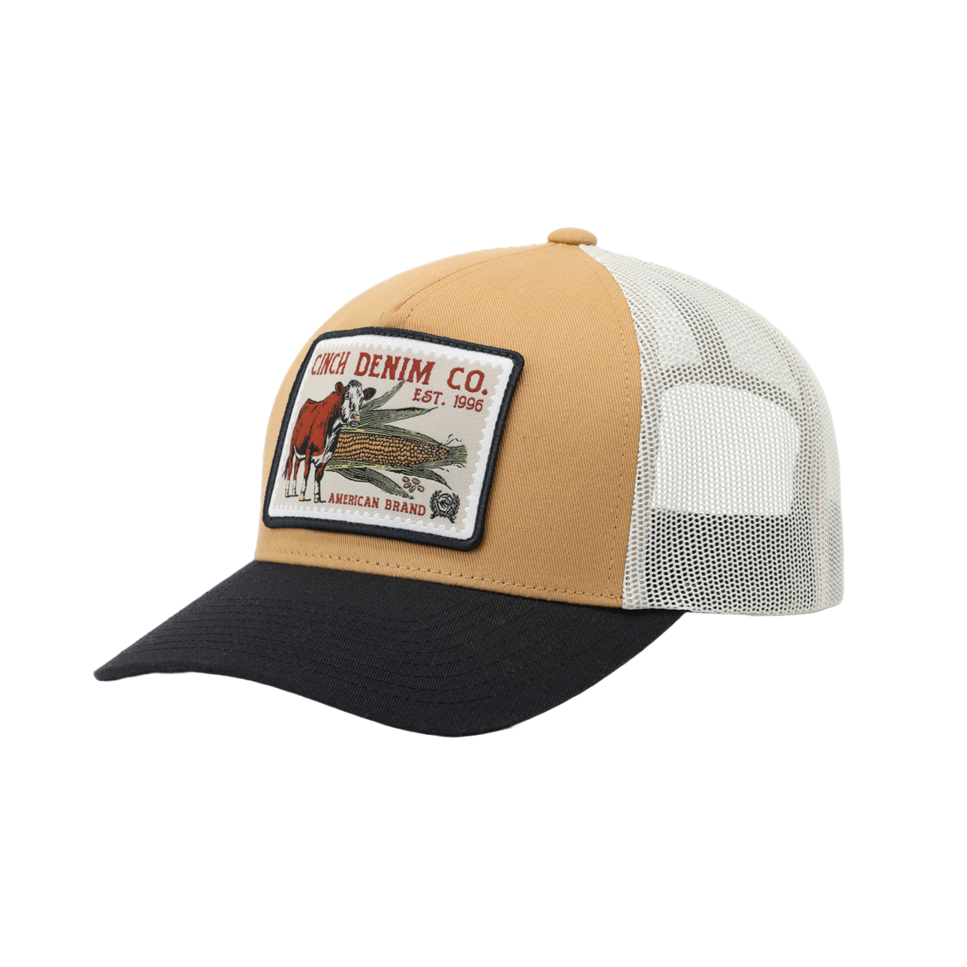 Cinch Men's 5-Panel Gold Snapback Hat MCC0660639