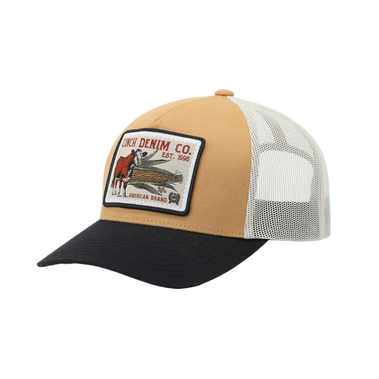Cinch Men's 5-Panel Gold Snapback Hat MCC0660639