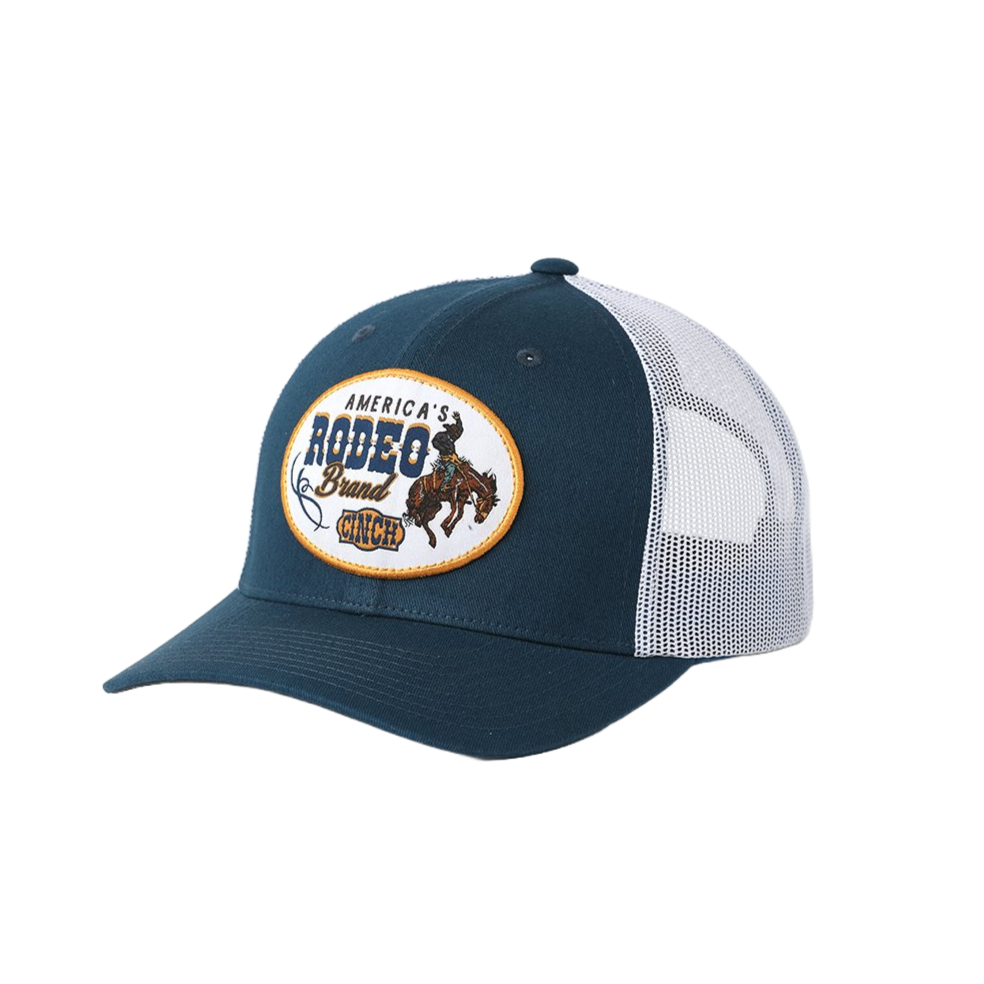 Cinch Men's America's Rodeo Brand Logo Blue Trucker Cap MCC0660642