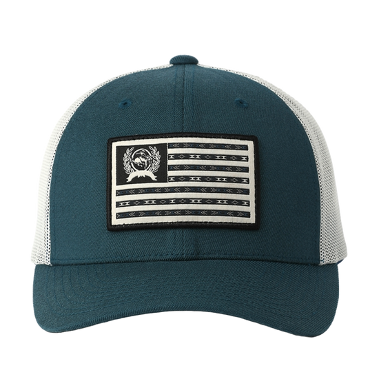 Cinch Men's Flexfit® Logo Patch Blue Trucker Cap MCC0660643