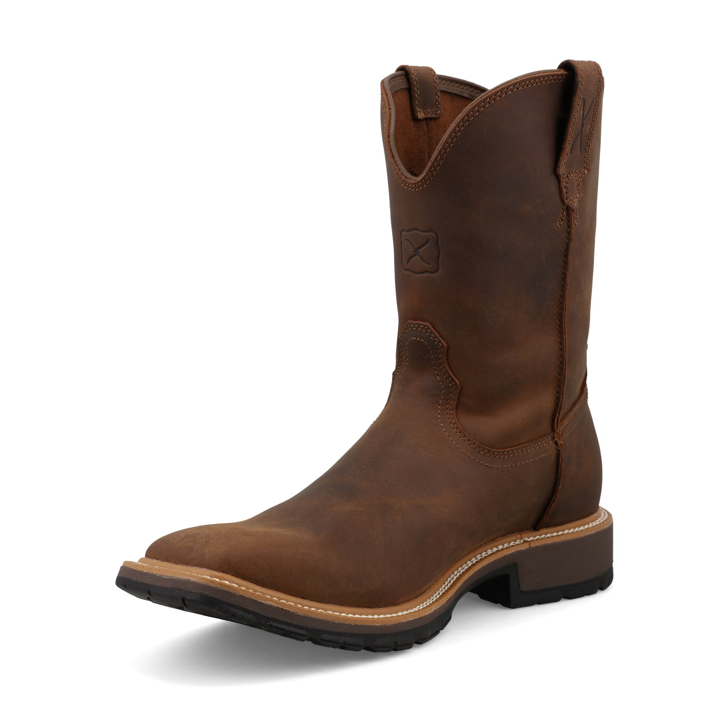 Twisted X Men's Dark Brown 10" Cowboy Work Boot MCW0011