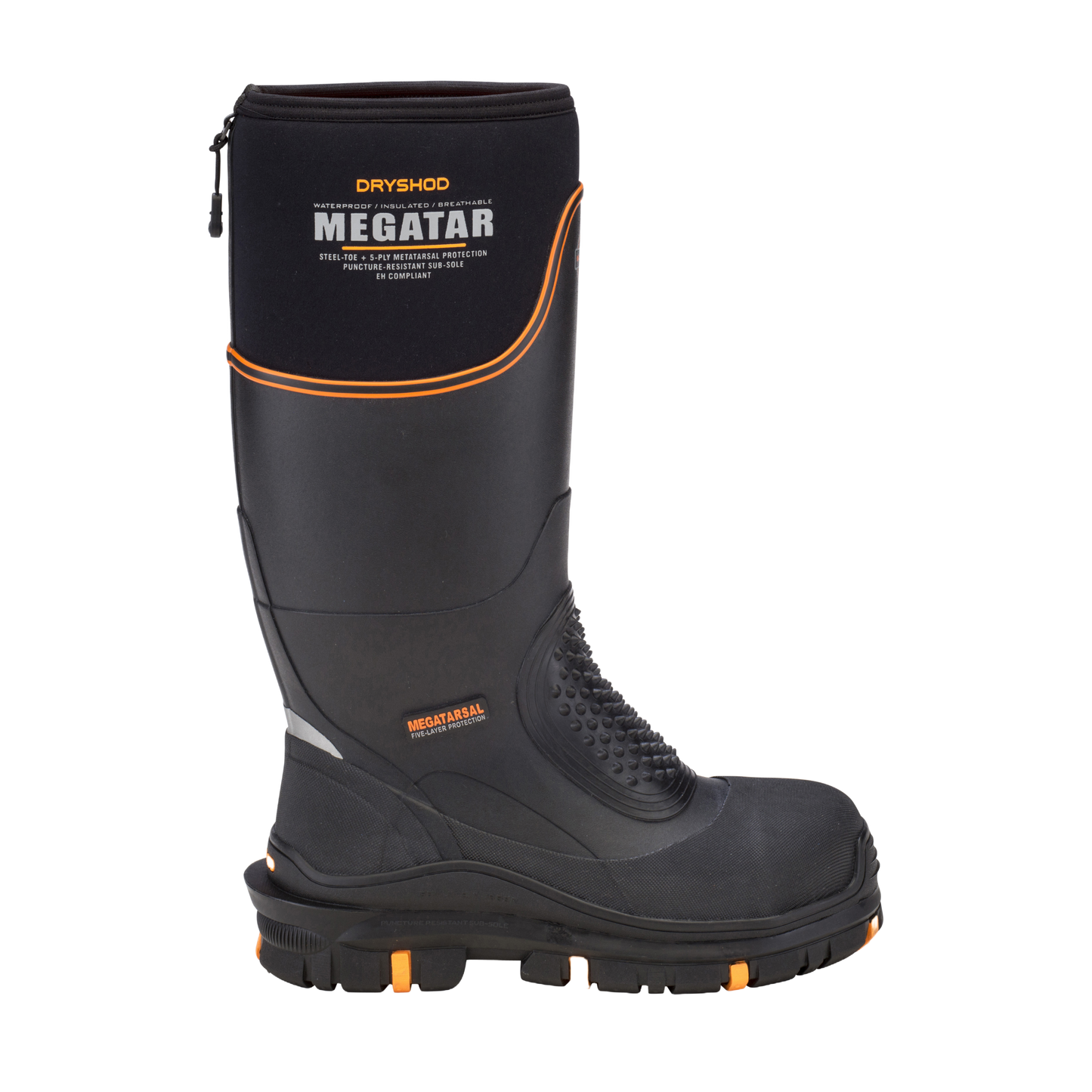 Dryshod Men's Megatar Extreme Protection Steel Toe Work Boots MEG-MH-BK