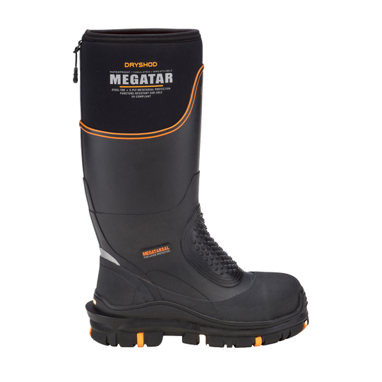 Dryshod Men's Megatar Extreme Protection Steel Toe Work Boots MEG-MH-BK