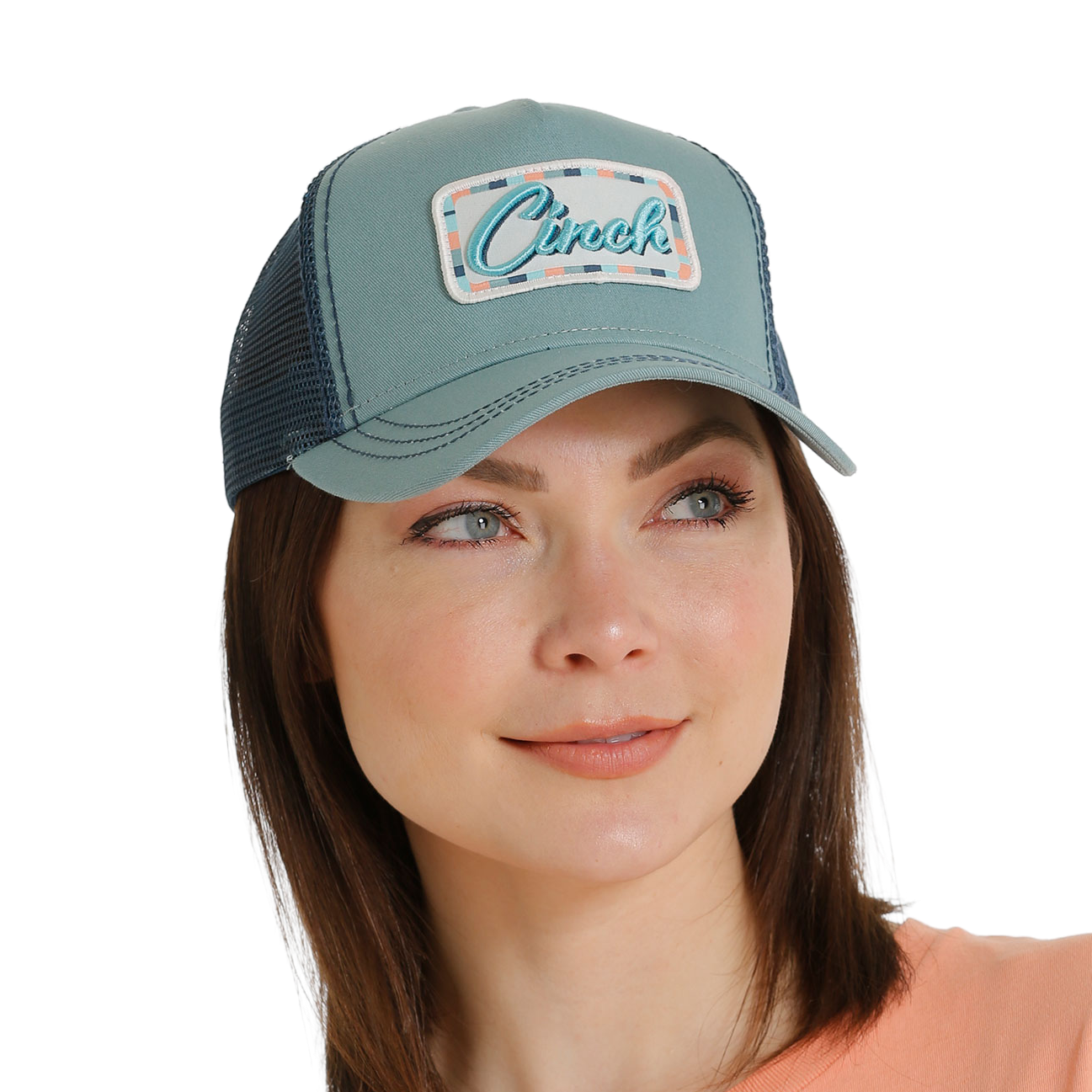Cinch® Ladies 6-Panel Teal Green Snapback Cap MHC7891101