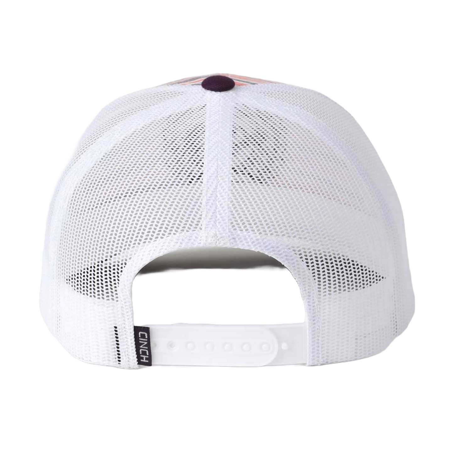 Cinch Ladies 3D Logo Striped Purple Trucker Snapback Cap MHC7891104