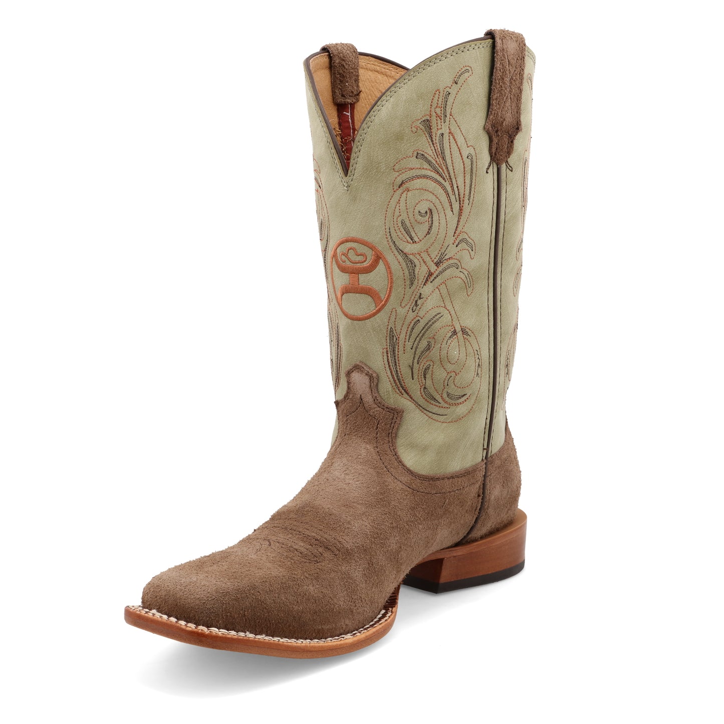Twisted X Men's Tech X Boots - Western Work Boots, Caiman Print Leather, Size 13 D, Brown & Grey