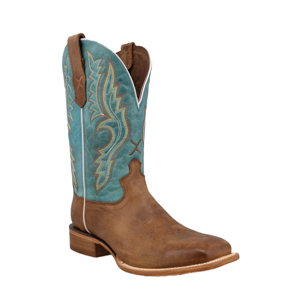 Twisted X Men's Rancher Cashew & Blue Grass Western Boots MRAL032