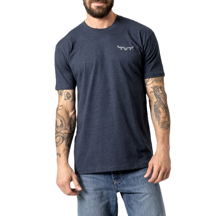 Kimes Ranch Men's American Bullseye Graphic Midnight Navy T-Shirt MSH0000019-BL002