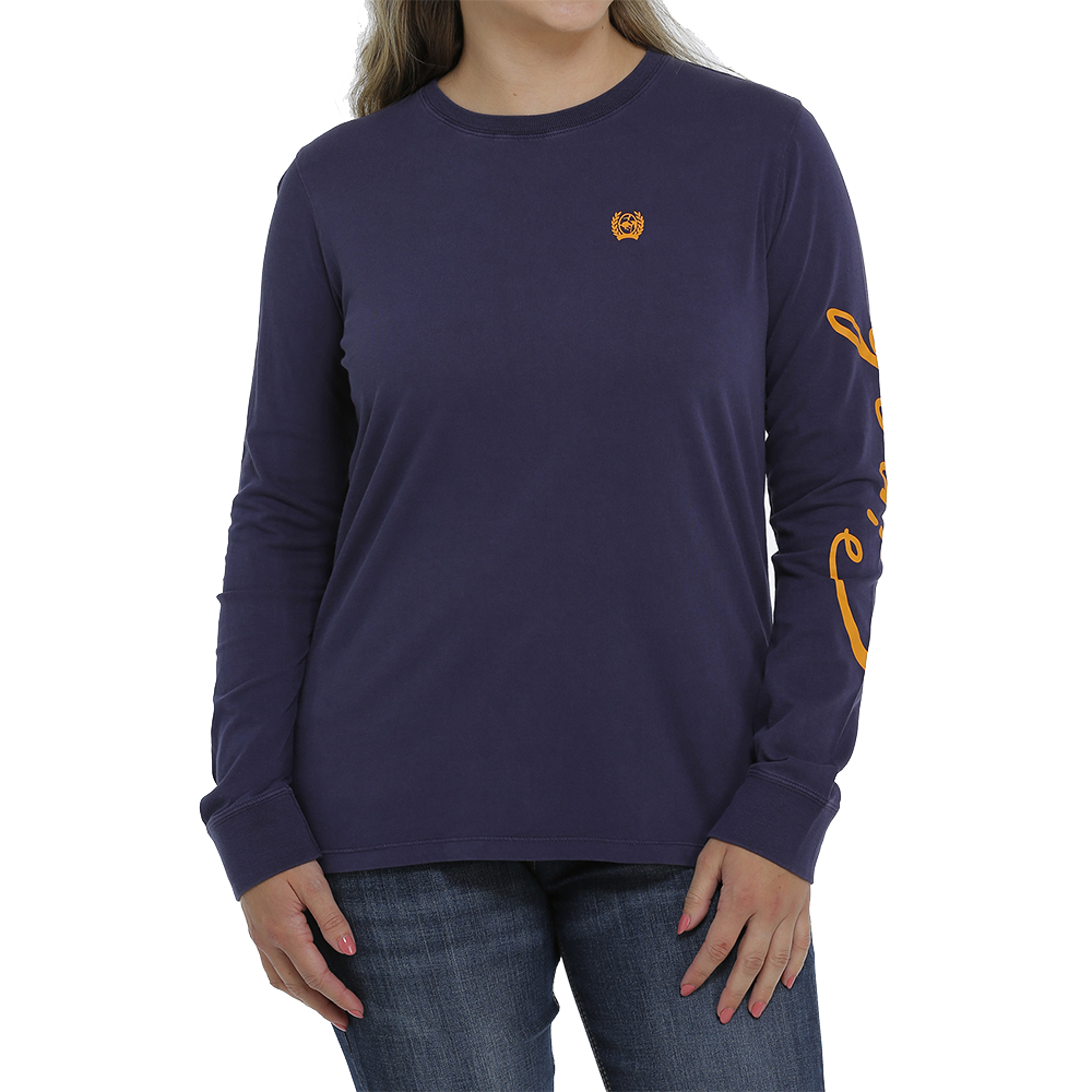 Cinch® Ladies Purple "Rodeo Life" Long Sleeve T-Shirt MSK7895002