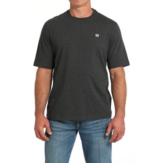 Cinch Men's Solid Logo Black Heather T-Shirt MTK1650001