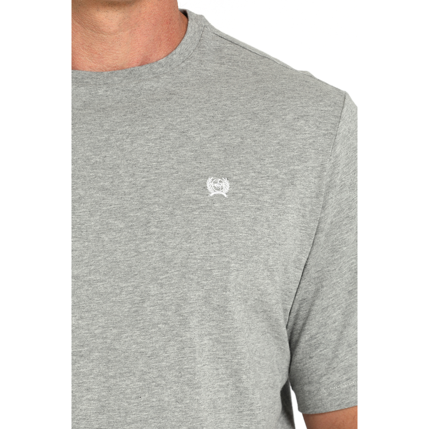 Cinch Men's Logo Solid Grey T-Shirt MTK1650002