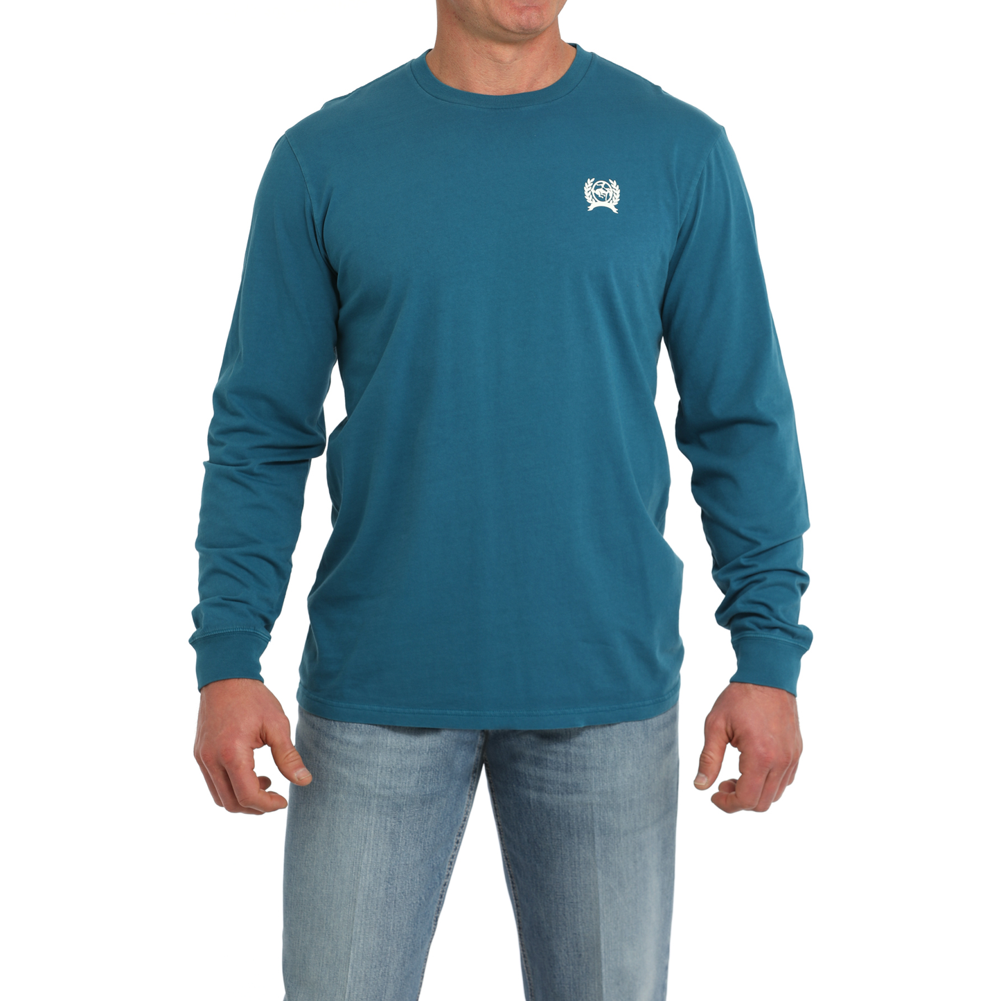 Cinch Men's Cattleman's Saloon Graphic Teal T-Shirt MTK1721018