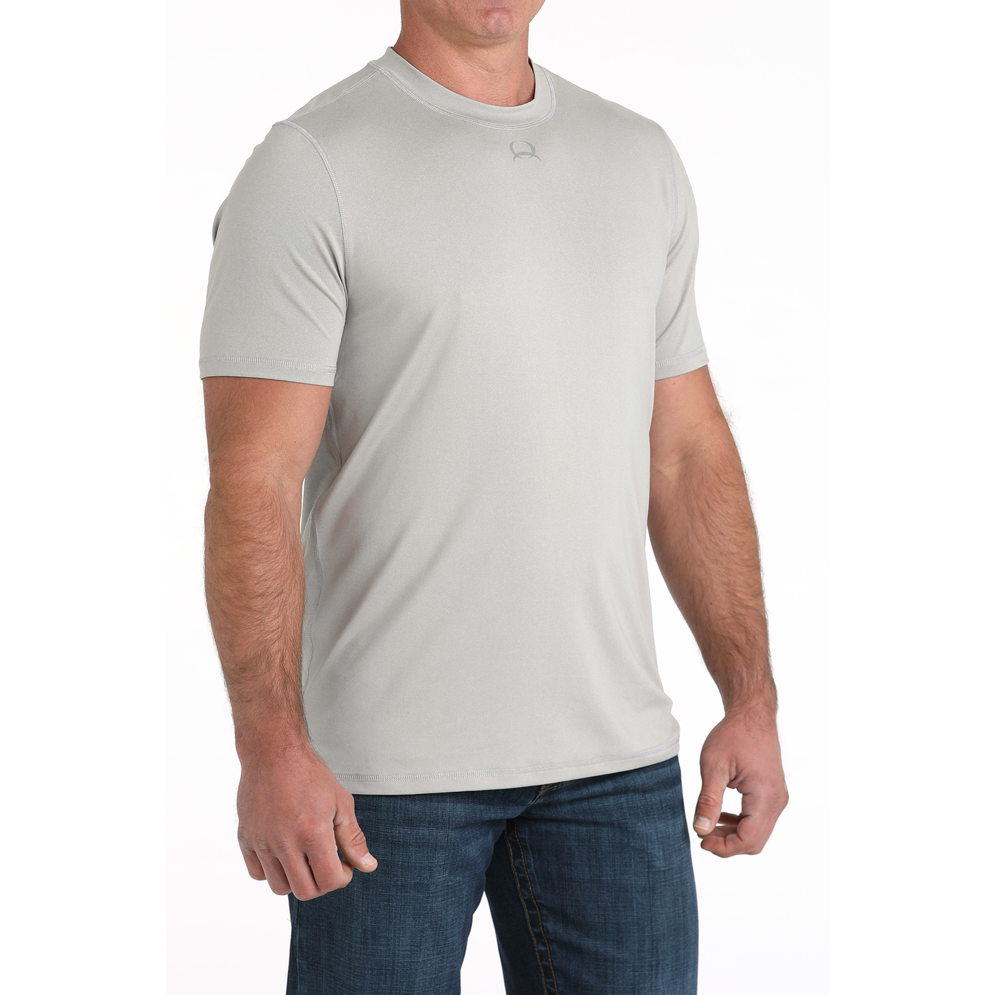 Cinch Men's Grey Arena Flex Athletic Base Layer Shirt MTK1730026