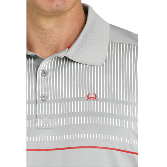 Cinch Men's ArenaFlex Grey Polo Shirt MTK1834003