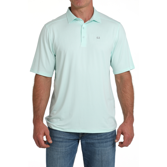 Cinch Men's Arenaflex Light Blue Polo T-Shirt MTK1863051