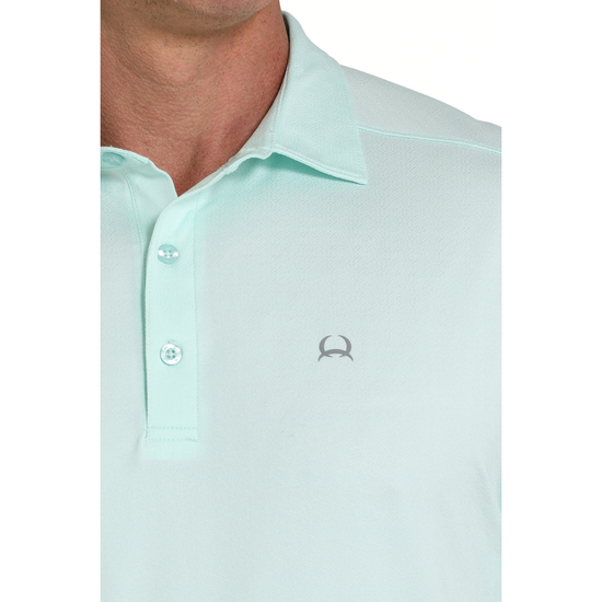 Cinch Men's Arenaflex Light Blue Polo T-Shirt MTK1863051