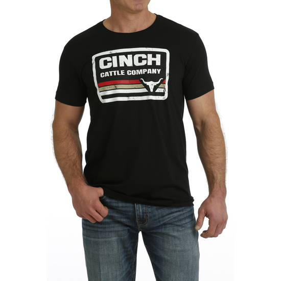 Cinch Men's Black Cattle Company Short Sleeve T-Shirt MTT1690609