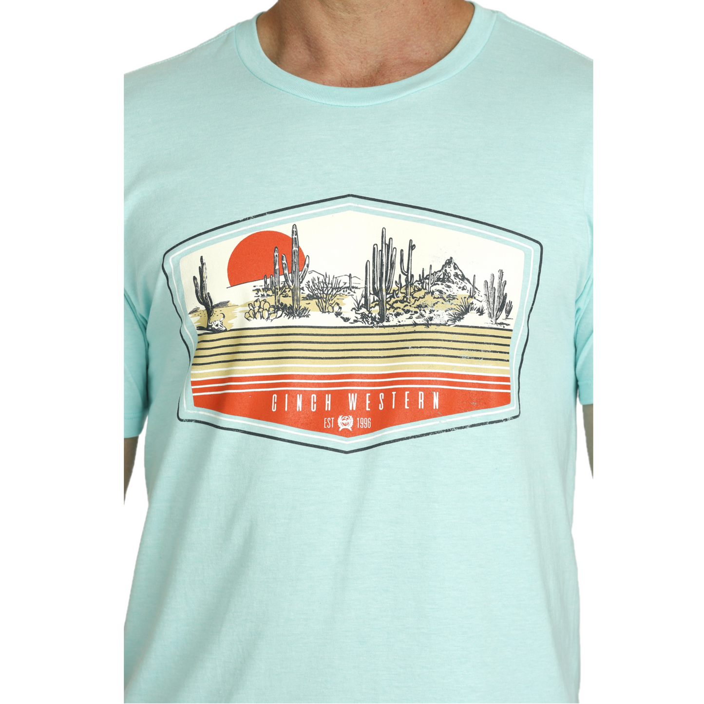 Cinch Men's Light Blue Western Graphic T-Shirt MTT1690619