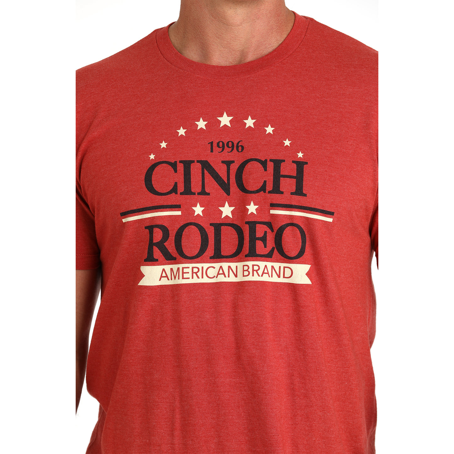 Cinch Men's Rodeo Logo Red Short Sleeve T-Shirt MTT1690636