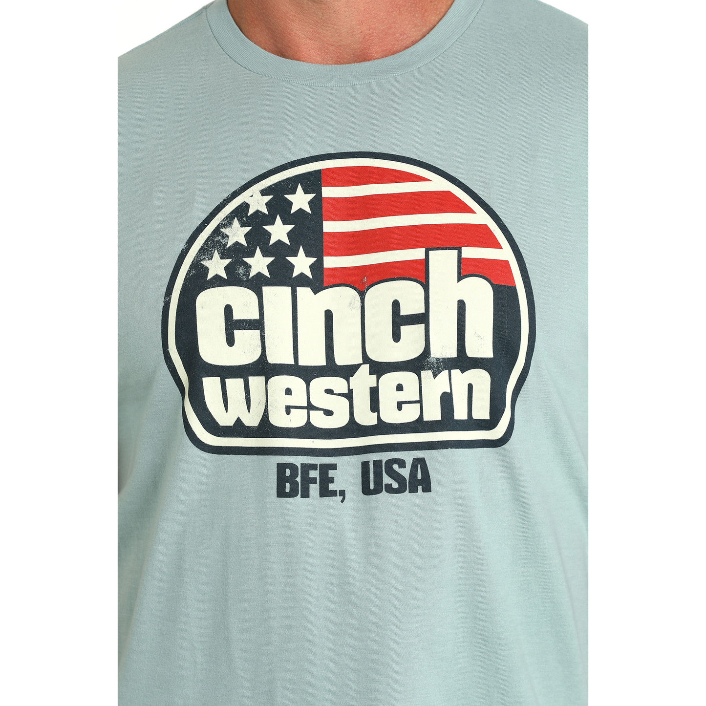 Cinch Men's Short Sleeve Logo Graphic Green T-Shirt MTT1690637