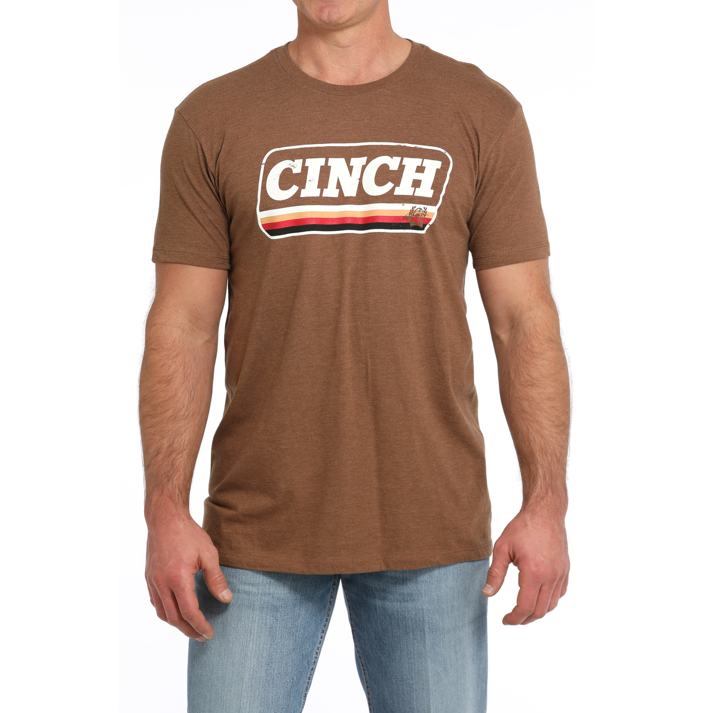 Cinch Men's Brown Logo Graphic Short Sleeve T-Shirt MTT1690648
