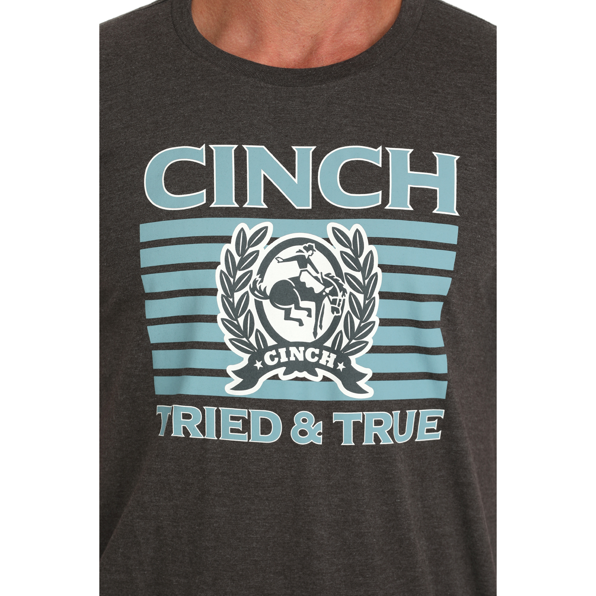 Cinch Men's Classic Graphic Charcoal Short Sleeve T-Shirt MTT1690663