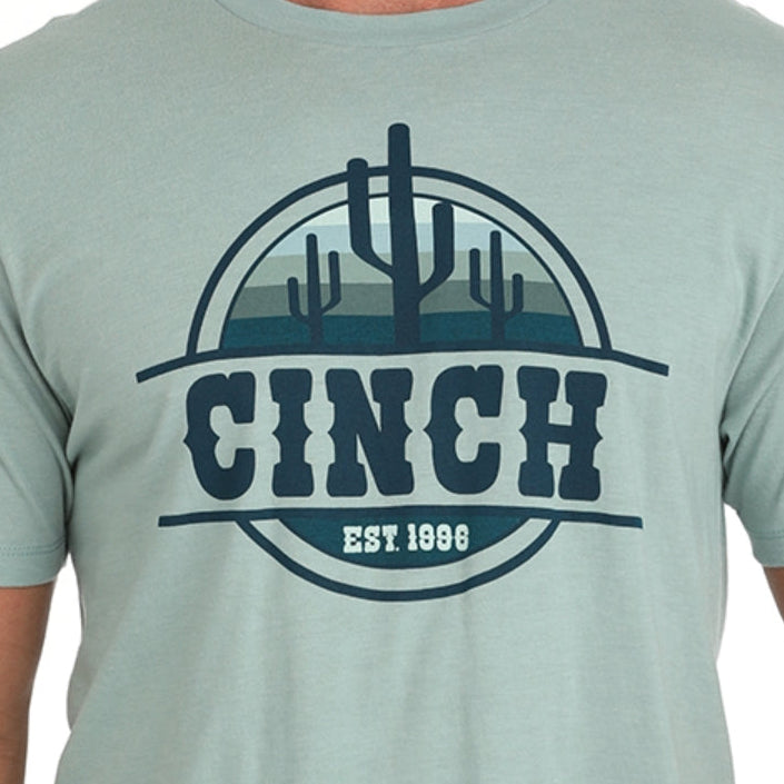 Cinch Men's Logo Green Graphic T-Shirt MTT1690664