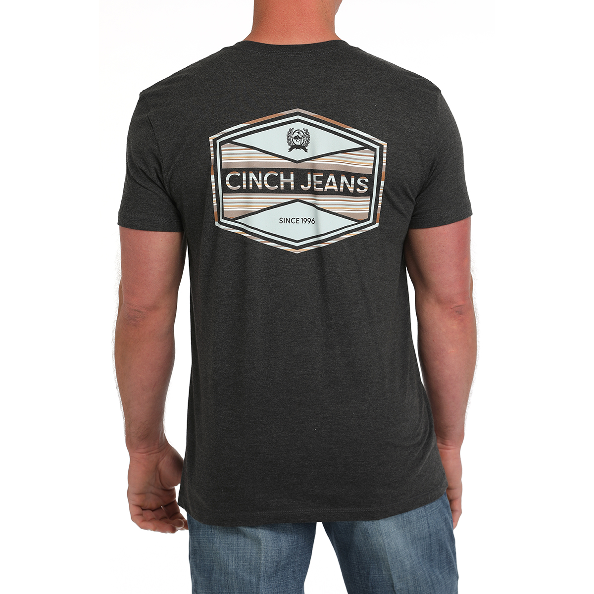 Cinch Men's Black Logo Graphic Short Sleeve T-Shirt MTT1690671