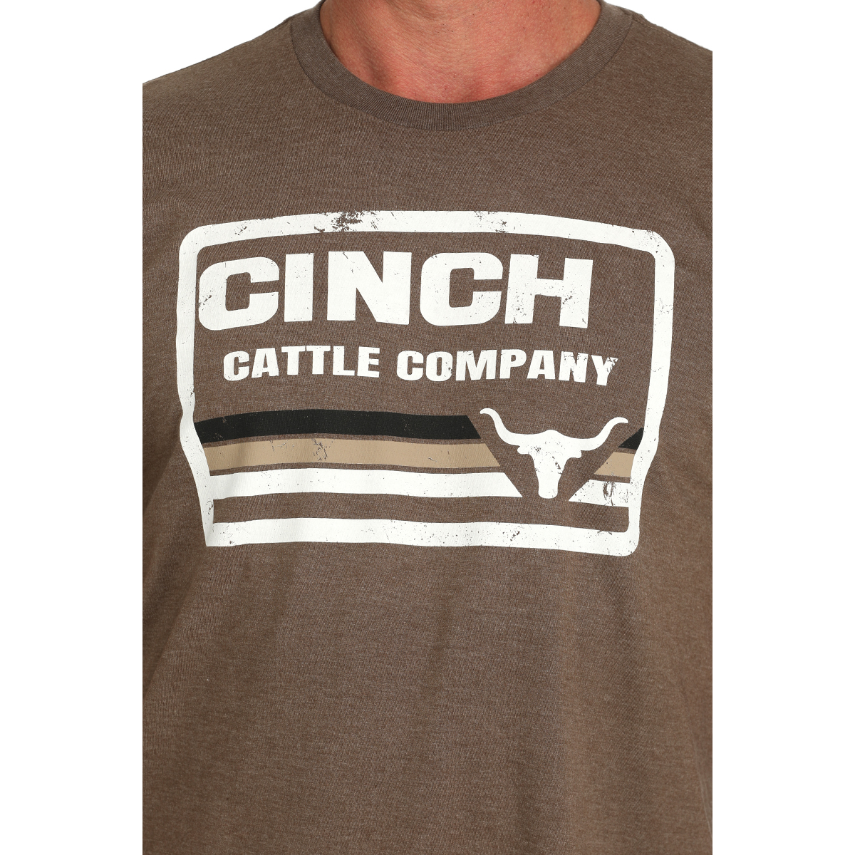 Cinch Men's Brown Cattle Company Short Sleeve T-Shirt MTT1690675
