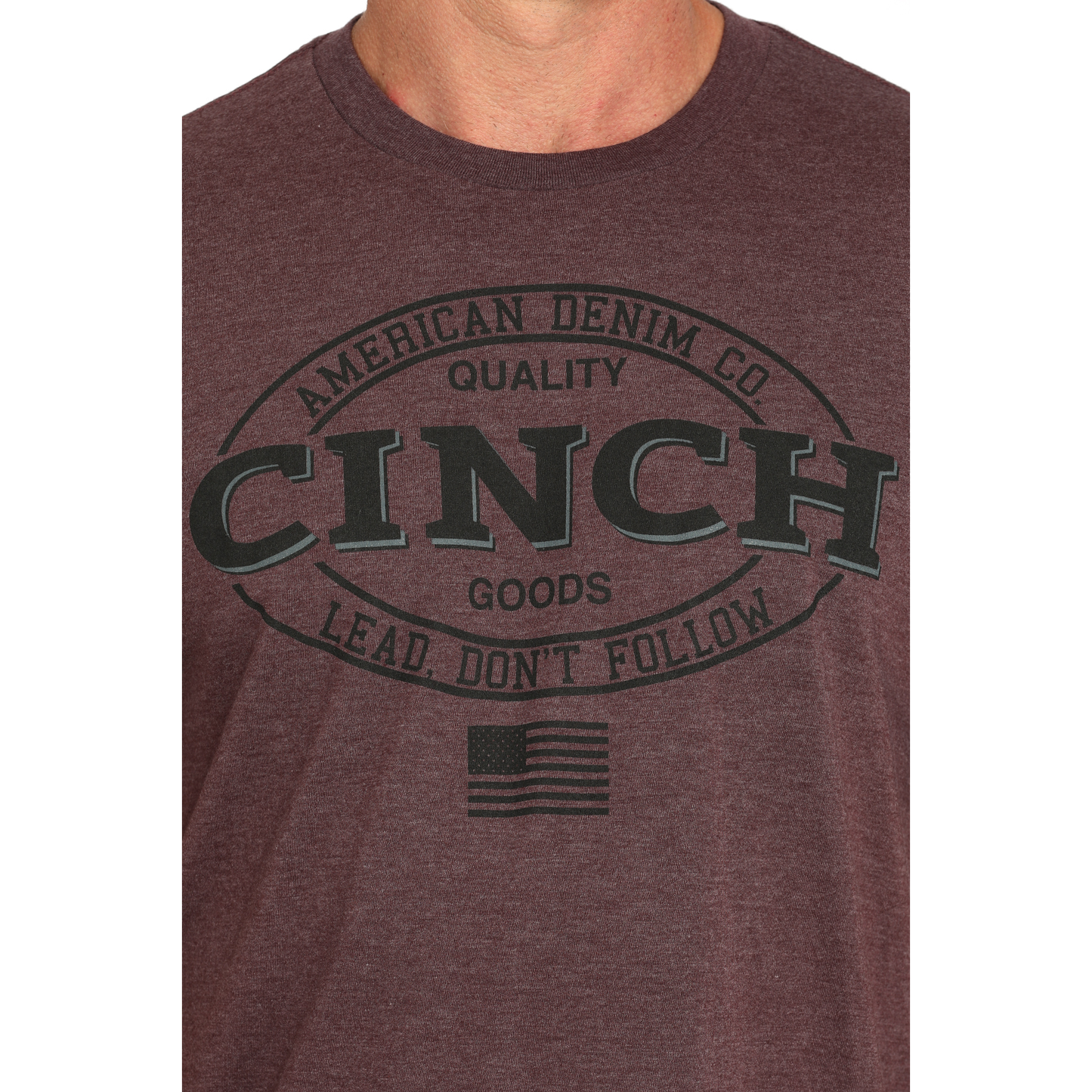Cinch Men's Lead Don't Follow Purple Graphic T-Shirt MTT1690677