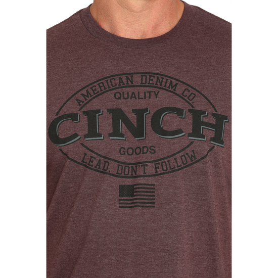 Cinch Men's Lead Don't Follow Purple Graphic T-Shirt MTT1690677