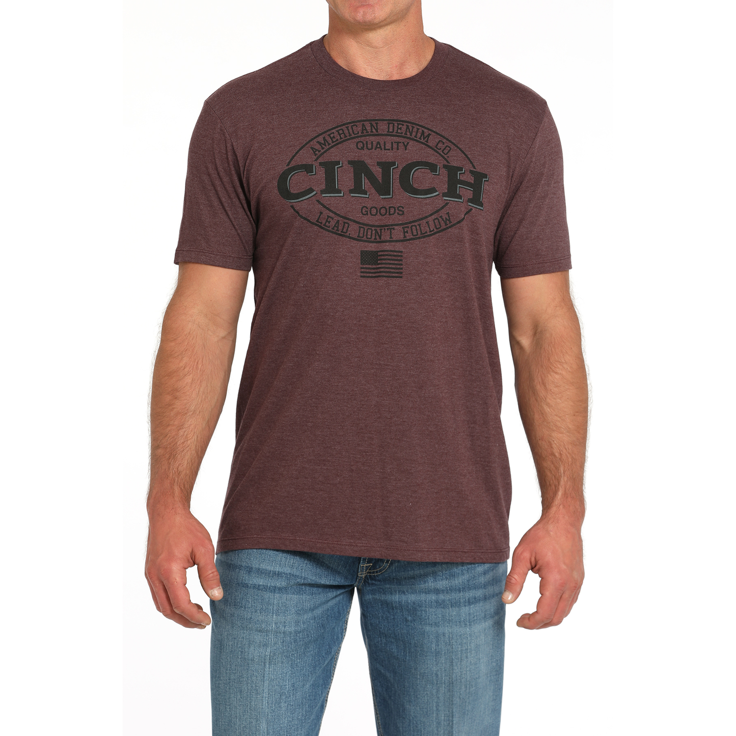 Cinch Men's Lead Don't Follow Purple Graphic T-Shirt MTT1690677