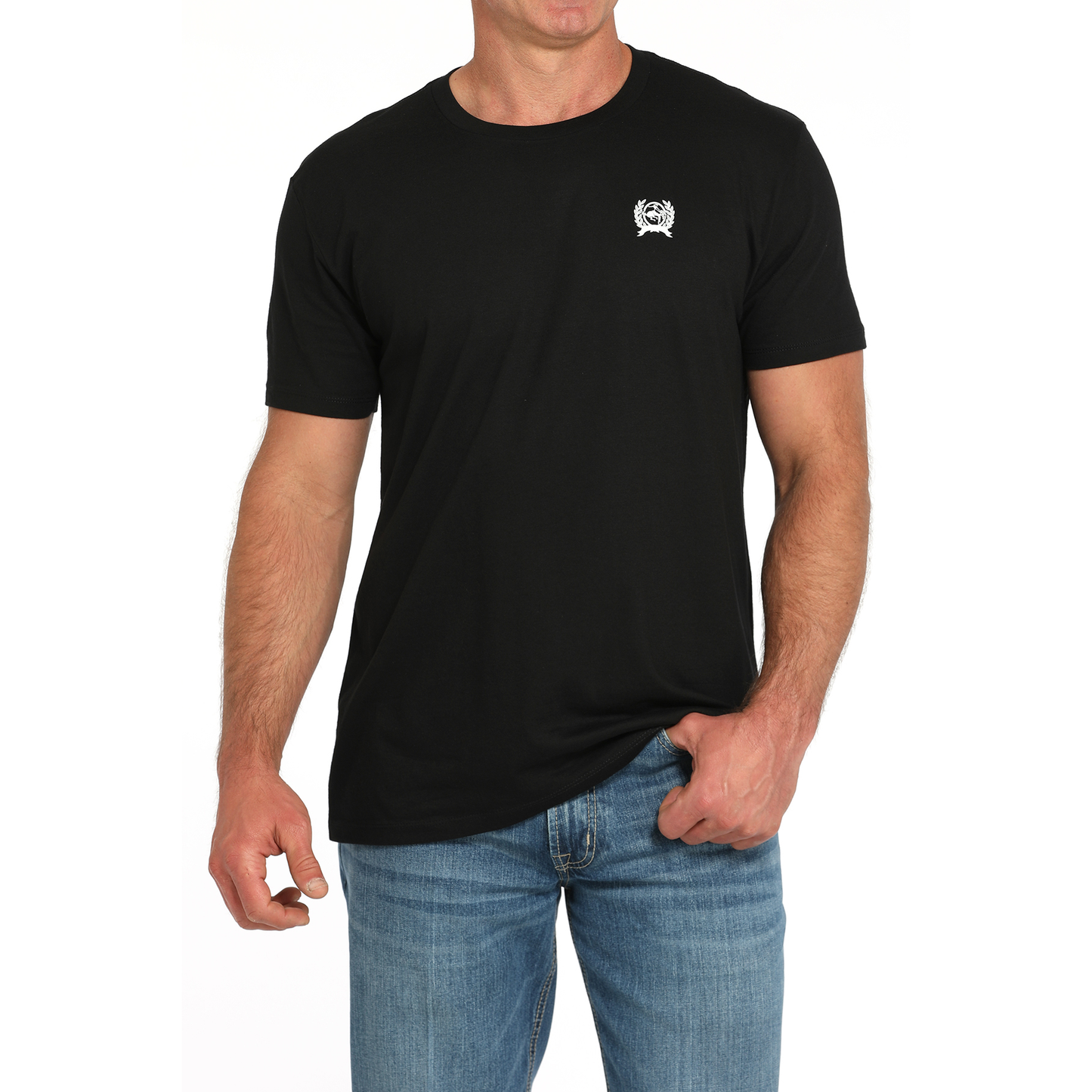 Cinch Men's Lead This Life Logo Black Graphic T-Shirt MTT1690679