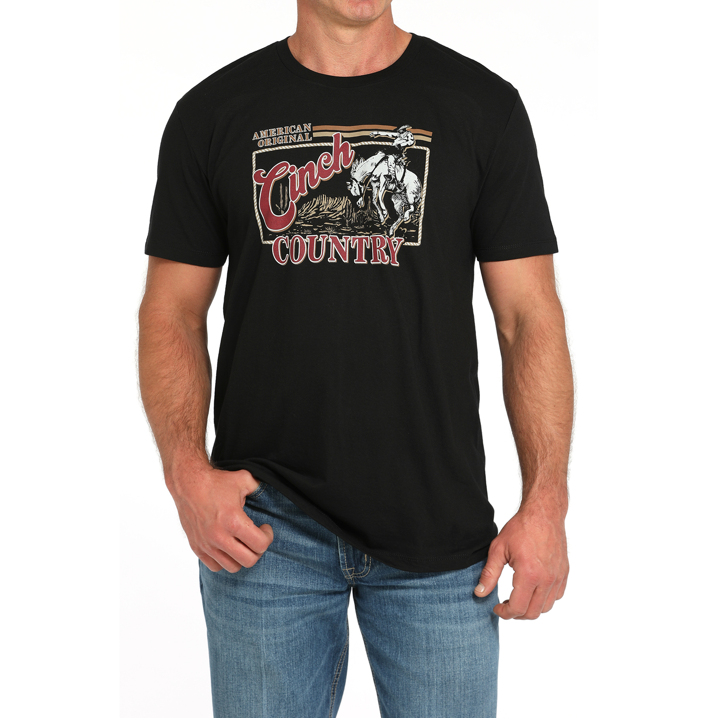 Cinch Men's Western Logo Graphic Black T-Shirt MTT1690687