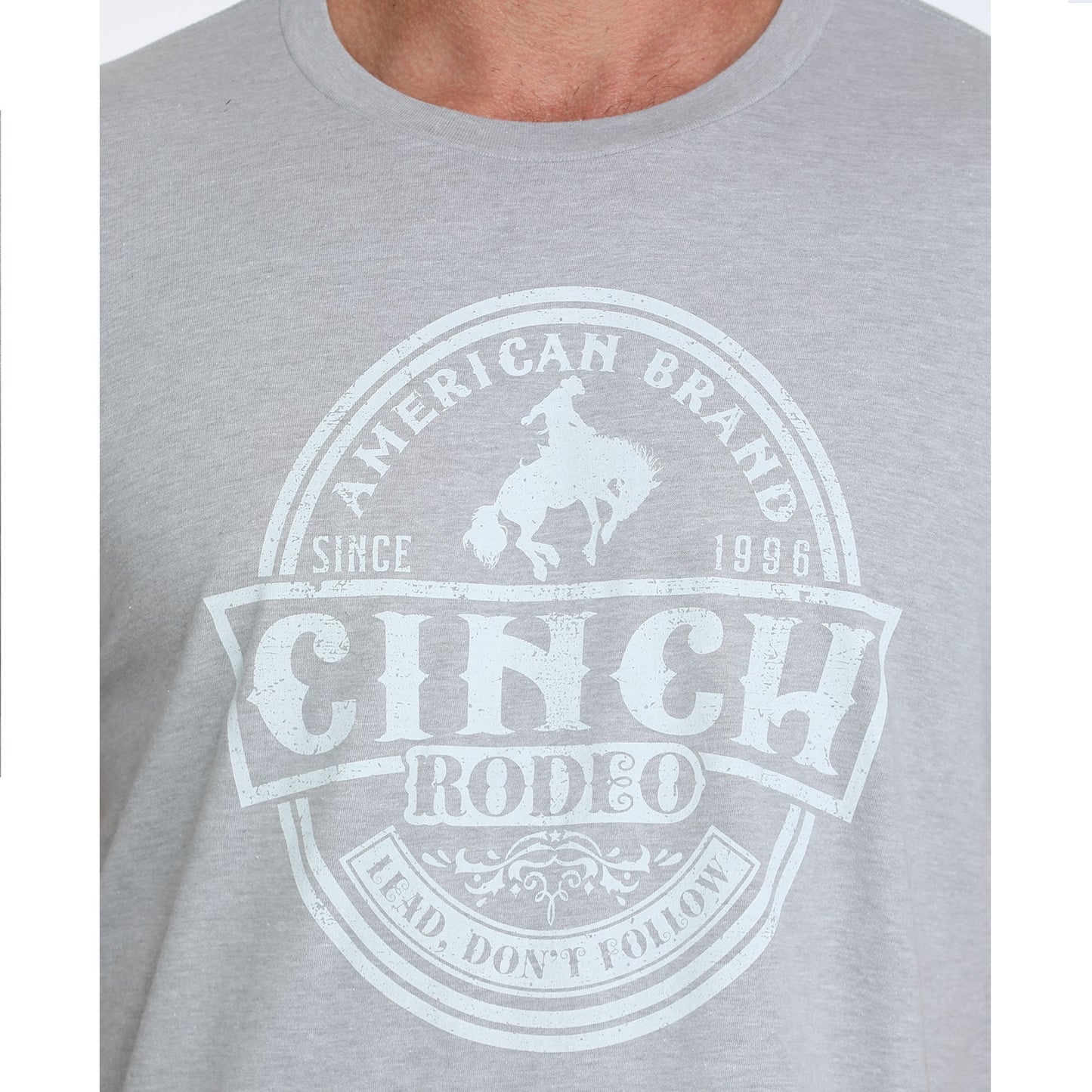 Cinch Men's Light Grey Rodeo Graphic T-Shirt MTT1690698