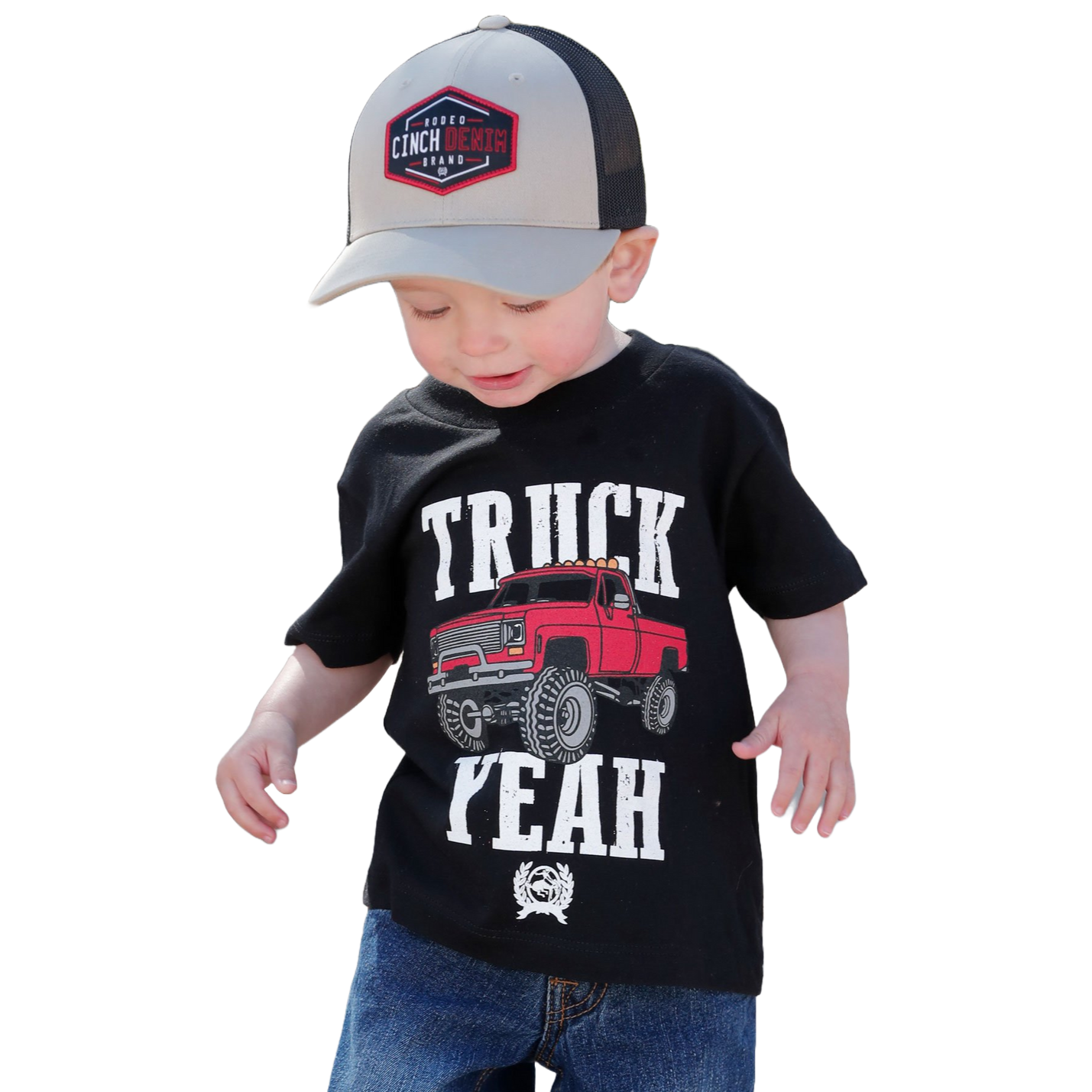 Cinch Youth Boy's Black Truck Yeah T-Shirt MTT7671089