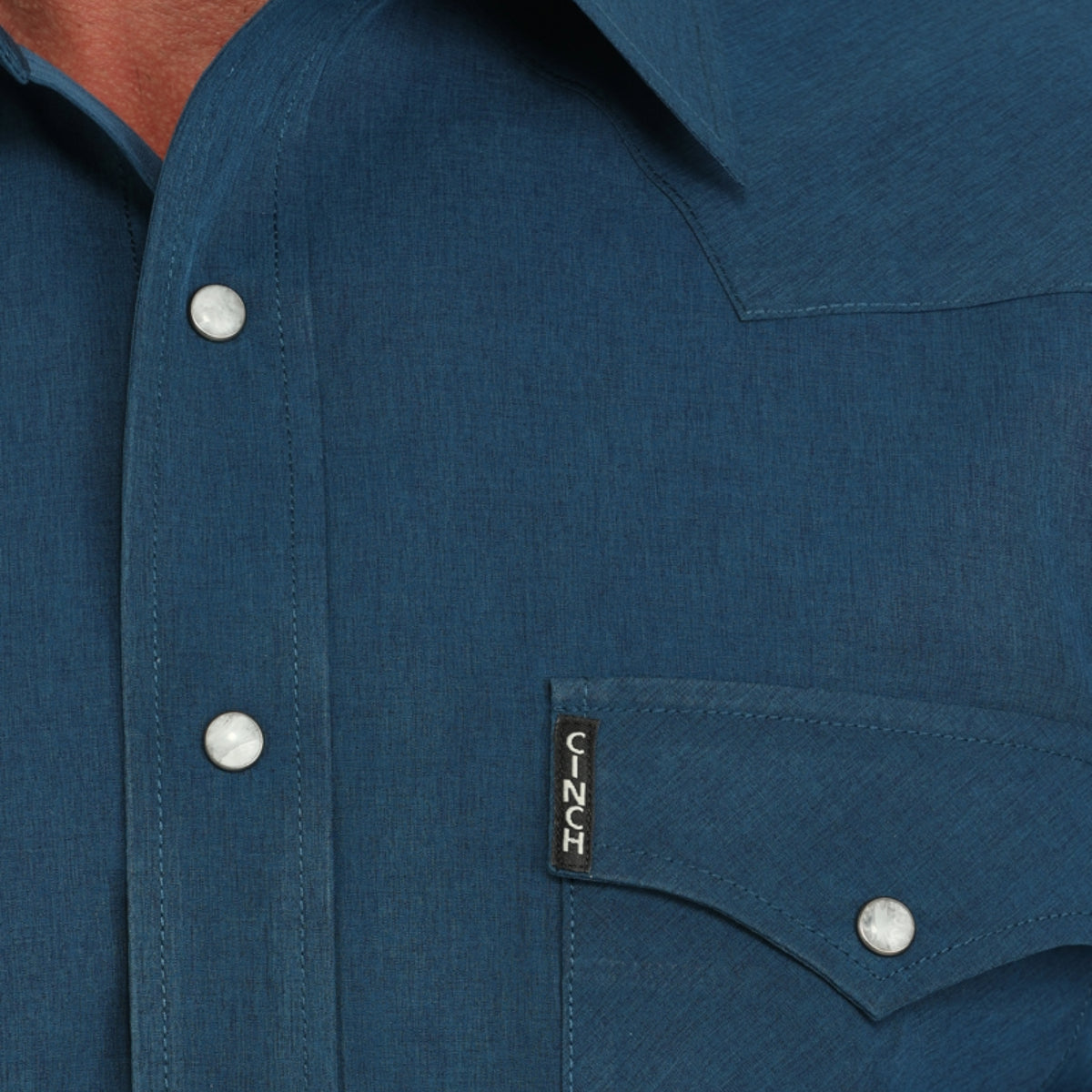 Cinch Men's Solid Modern Dark Blue Snap Shirt MTW1303085