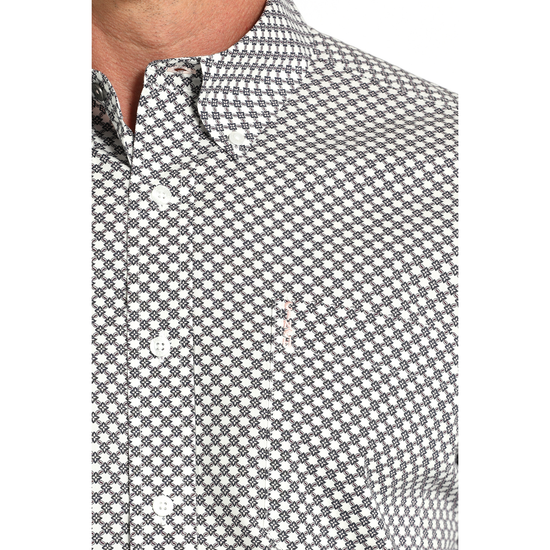 Cinch Men's Modern Square Print Western Button Down Shirt MTW1347129