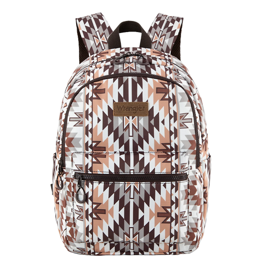 Wrangler Ladies Aztec Print Brown Backpack  WG2206-9110BR