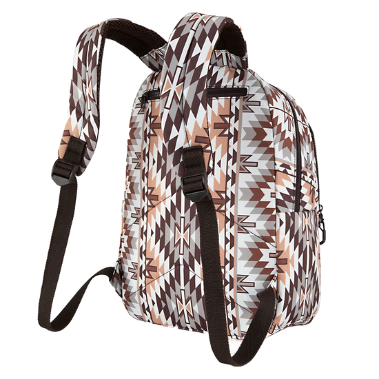 Wrangler Ladies Aztec Print Brown Backpack  WG2206-9110BR