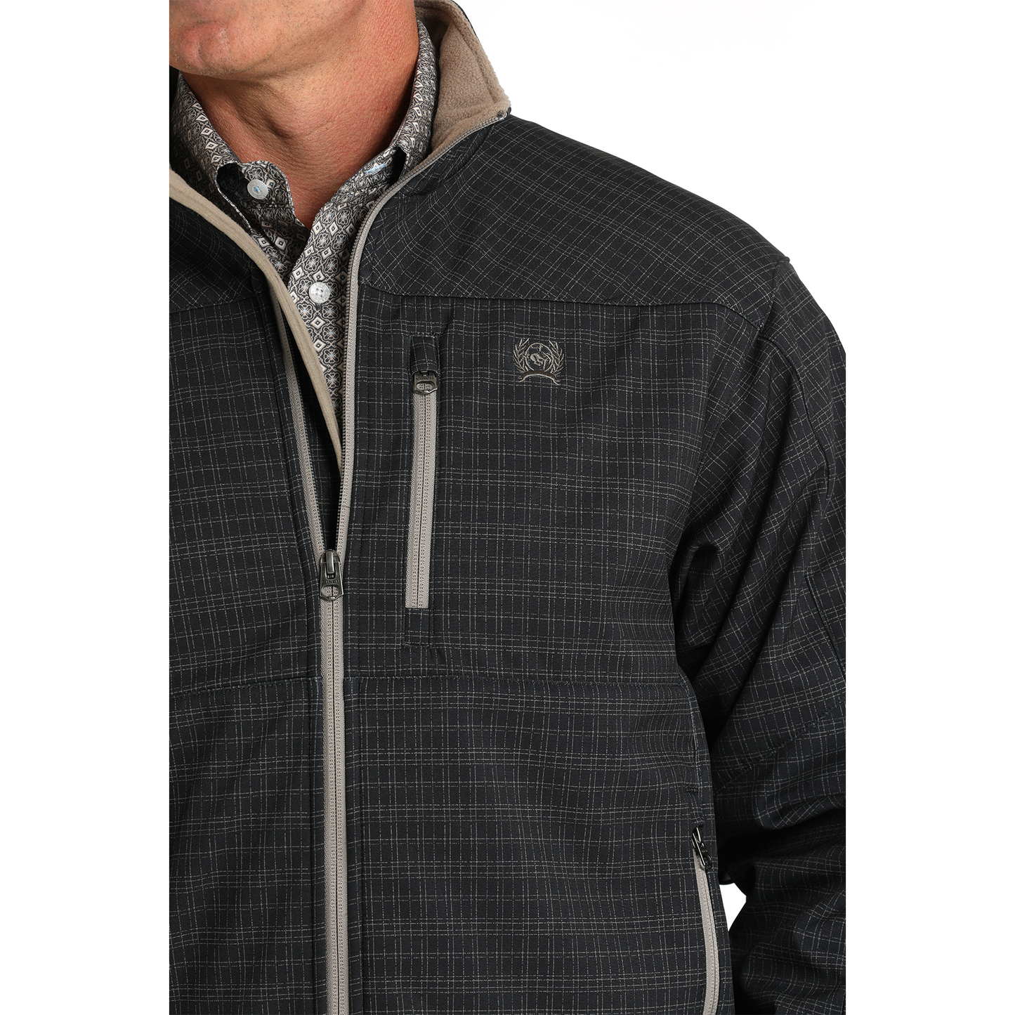 Cinch Men's Printed Bonded Navy Jacket MWJ1583007