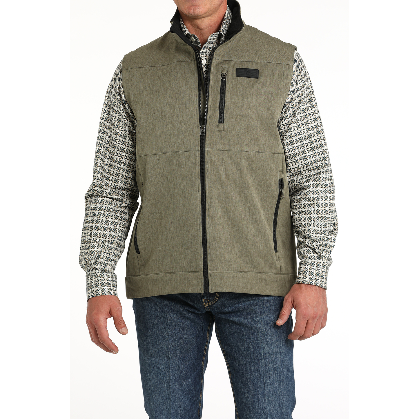 Cinch Men's Olive Bonded Vest MWV1515021
