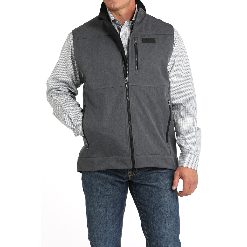Cinch Men's Bonded Softshell Waffle Back Vest MWV1515022